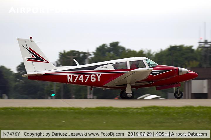 N7476Y, 1964 Piper PA-30-160 Twin Comanche Twin Comanche C/N 30-541, Piper PA-30 Twin Comanche  C/N 30-541, N7476Y