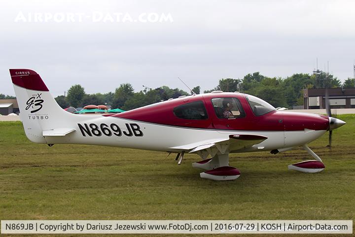 N869JB, 2008 Cirrus SR22 C/N 2910, Cirrus SR22  C/N 2910, N869JB