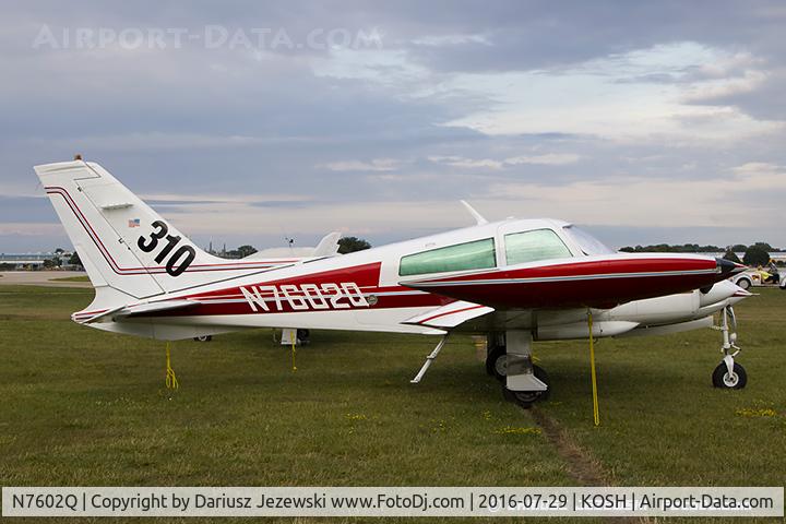 N7602Q, 1970 Cessna 310Q C/N 310Q0102, Cessna 310Q  C/N 310Q0102, N7602Q