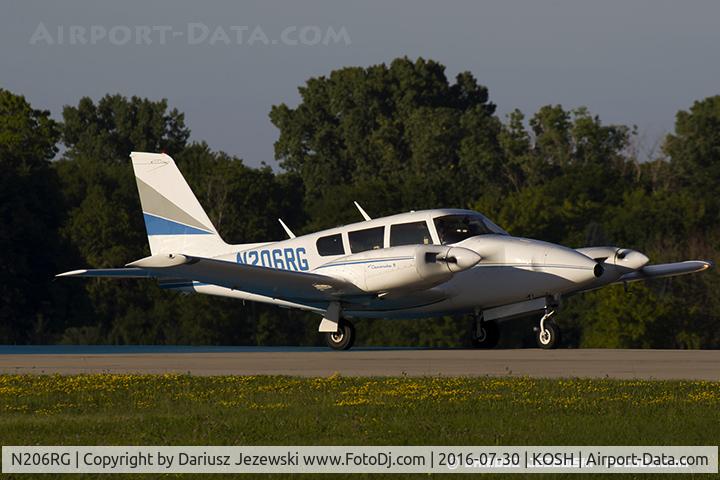 N206RG, 1967 Piper PA-30-160 Twin Comanche Twin Comanche C/N 30-1427, Piper PA-30 Twin Comanche  C/N 30-1427, N206RG