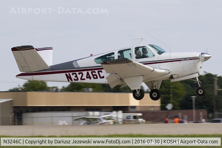 N3246C, 1954 Beech E35 C/N D-3911, Beech E35 Bonanza  C/N D-3911, N3246C