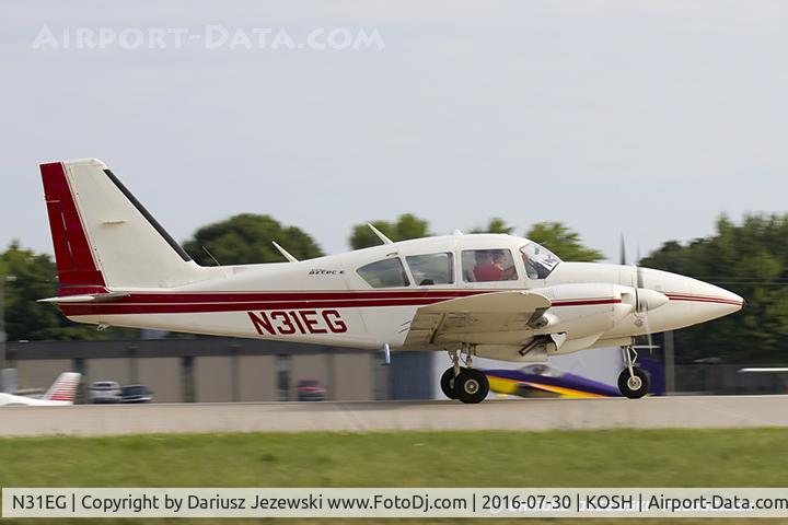 N31EG, 1974 Piper PA-23-250 Aztec C/N 27-7554054, Piper PA-23-250 Aztec  C/N 27-7554054, N31EG