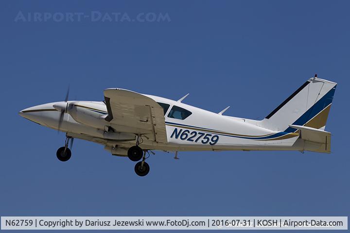 N62759, 1976 Piper PA-23-250 Aztec C/N 27-7754001, Piper PA-23-250 Aztec  C/N 27-7754001, N62759