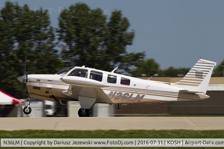 N36LM, 1980 Beech A36TC Bonanza 36 C/N EA-67, Beech A36TC Bonanza 36  C/N EA-67, N36LM
