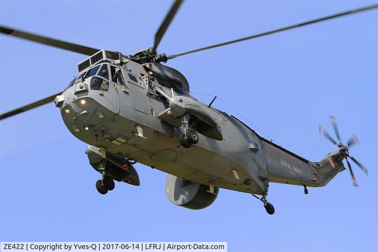 ZE422, 1986 Westland Sea King ASaC.7 C/N WA961, Westland Sea King ASaC.7, Landing, Landivisiau Naval Air Base (LFRJ) Tiger Meet 2017