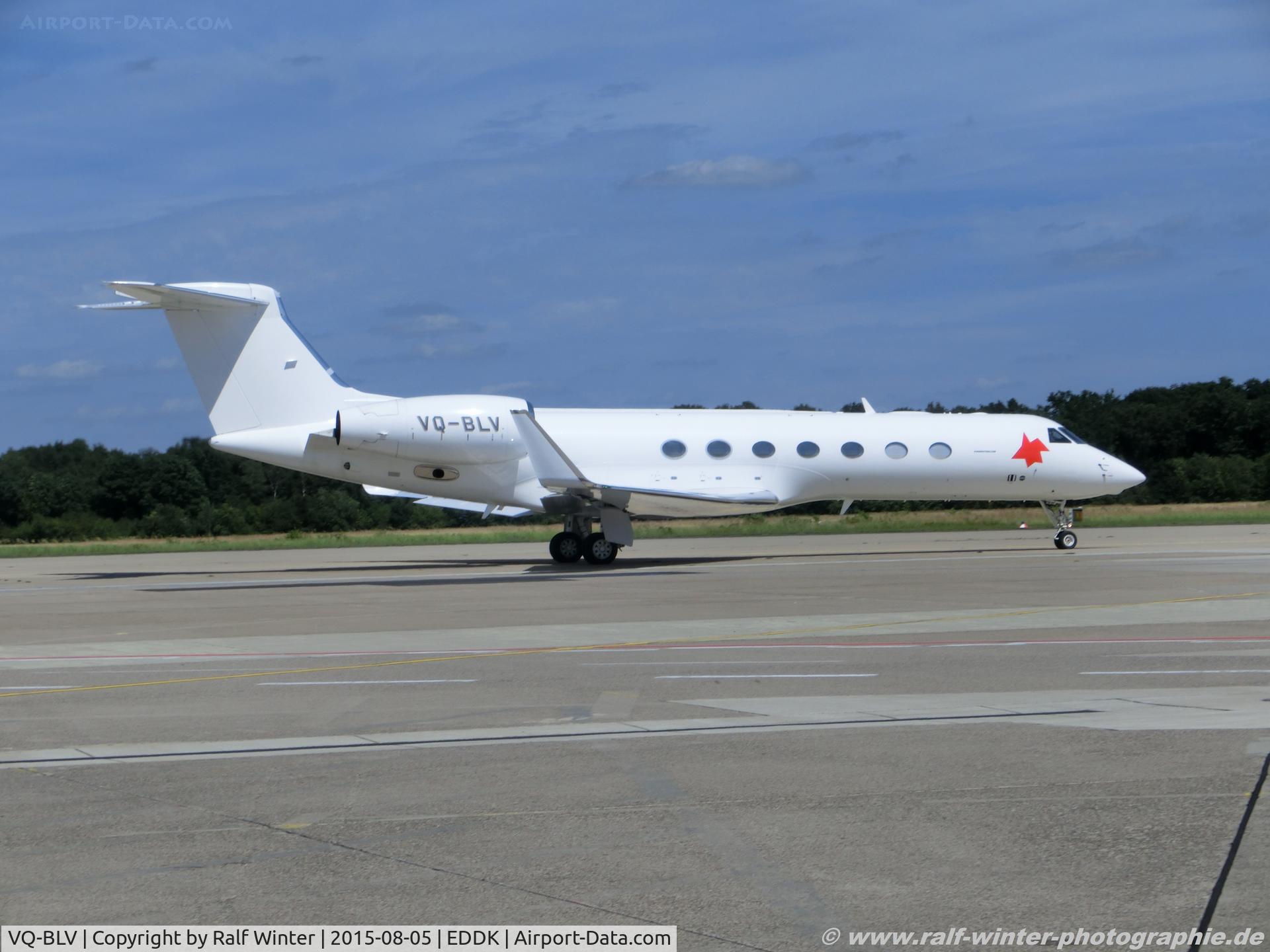 VQ-BLV, 2008 Gulfstream Aerospace GV-SP (G550) C/N 5221, Gulfstream Aerospace GVI G650 - Messum Aviation - 5221 - VQ-BLV - 05.08.2015 - CGN