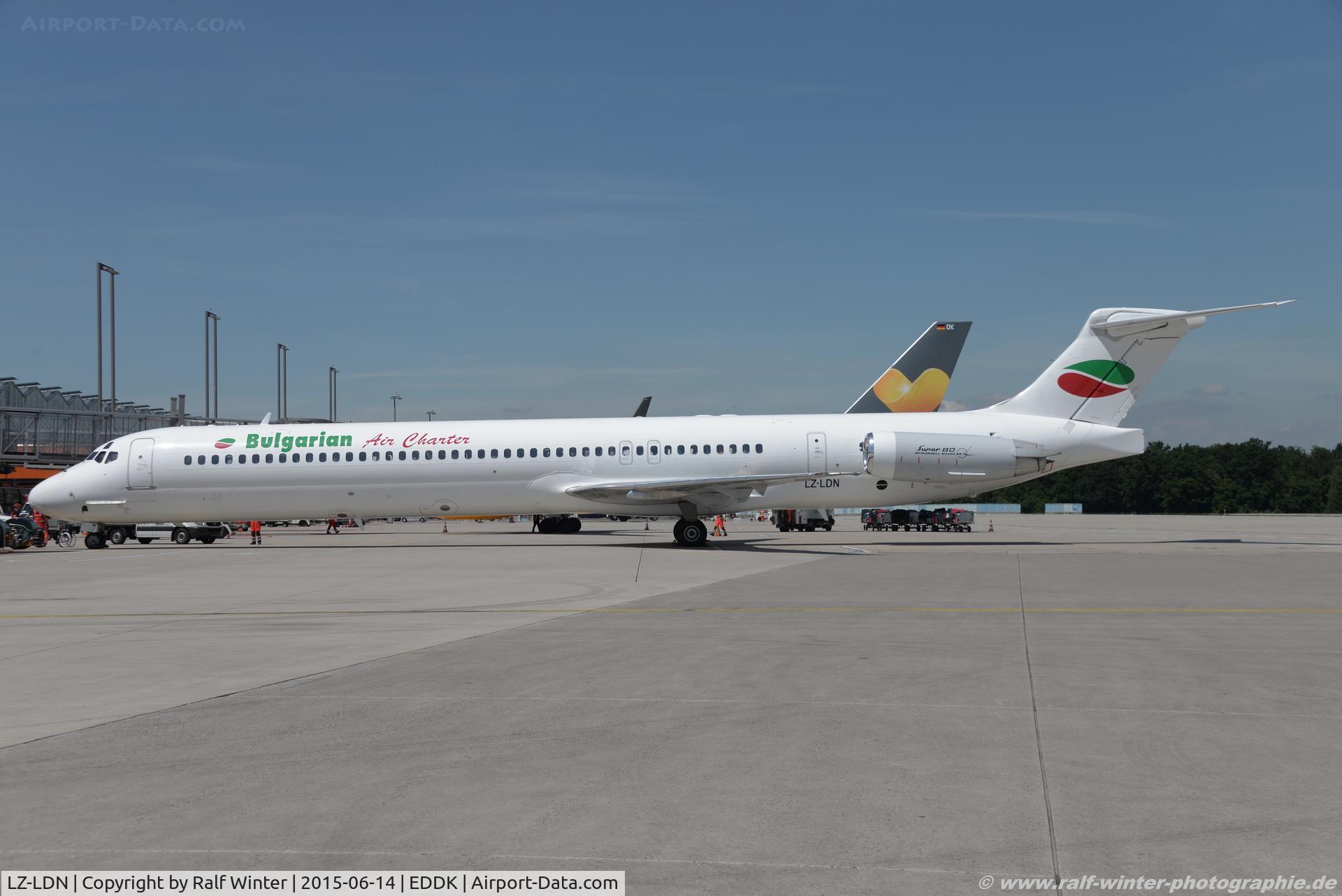 LZ-LDN, 1993 McDonnell Douglas MD-82 (DC-9-82) C/N 53216, McDonnell Douglas MD-82 - 1T BUC Bulgarian Air Charter - 53216 - LZ-LDN - 14.06.2015 - CGN