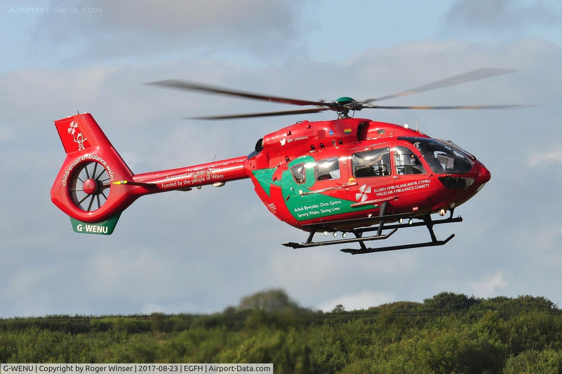 G-WENU, 2016 Airbus Helicopters H-145 (BK-117D-2) C/N 20112, Dafen, Carmarthensire based Wales Air Ambulance helicopter (Helimed 57).