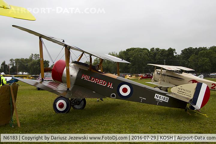 N6183, 2012 Sopwith Pup Replica C/N GA6183, Sopwith Pup (replica)  C/N GA6183, N6183