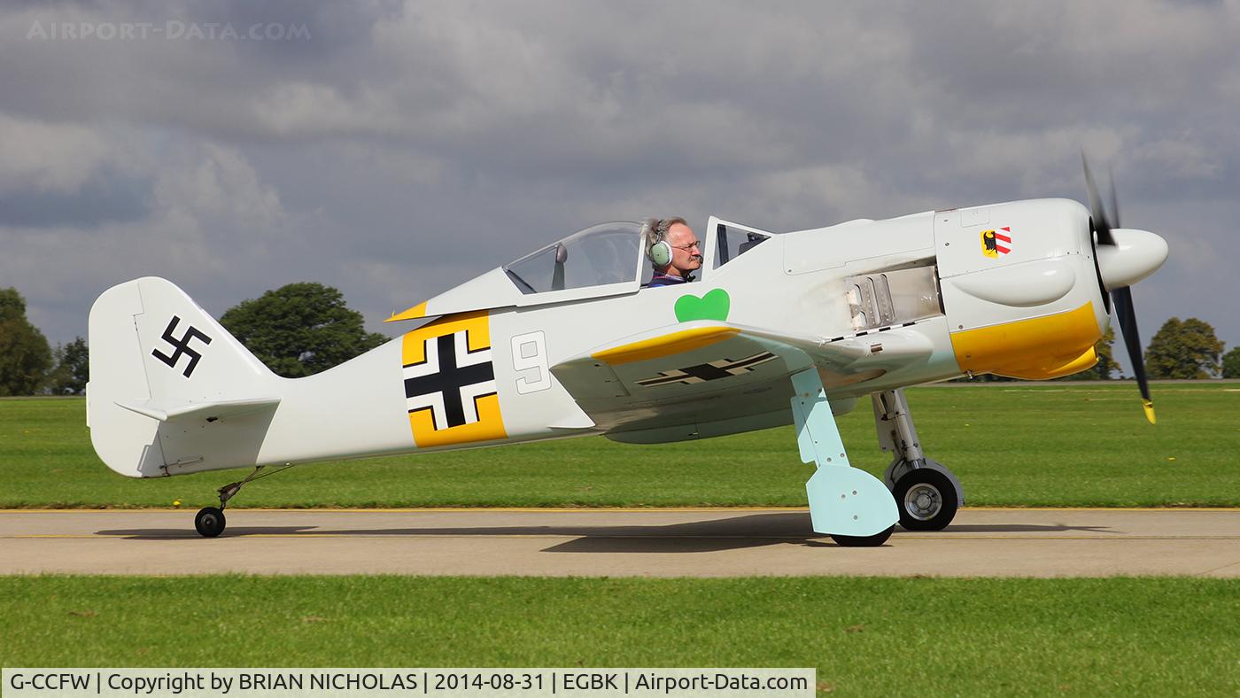 G-CCFW, 2003 WAR Focke-Wulf 190 C/N PFA 081-12729, Sywell, LAA Rally 2014.