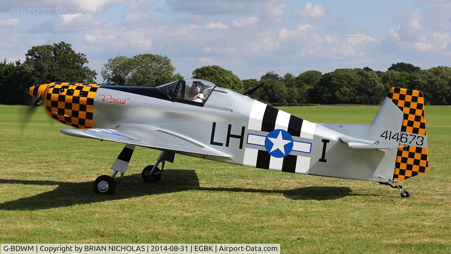 G-BDWM, 1990 Bonsall DB1 Mustang C/N PFA 073-10200, Sywell, LAA Rally 2014.