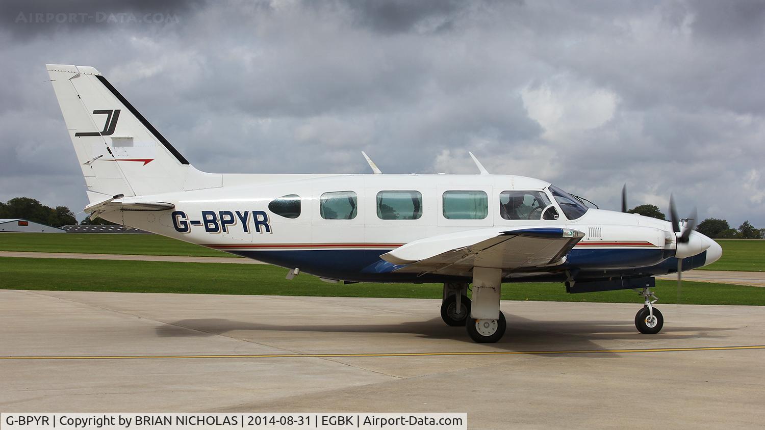 G-BPYR, 1977 Piper PA-31-310 C Navajo C/N 31-7812032, Sywell, LAA Rally 2014.
