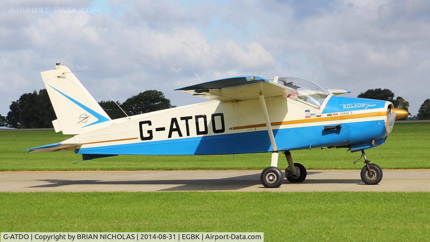 G-ATDO, 1965 Bolkow Bo-208C Junior C/N 576, Sywell, LAA Rally 2014.