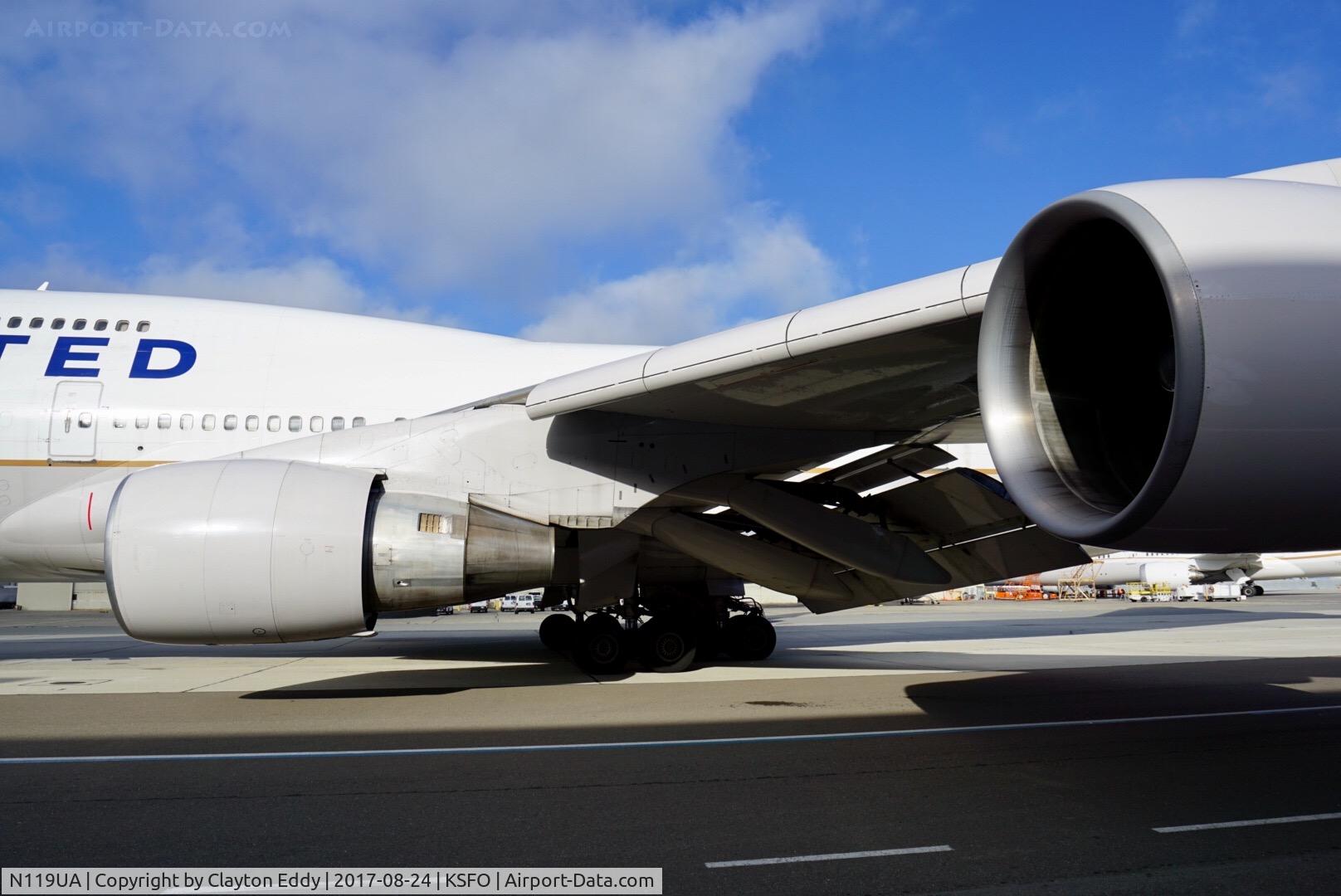 N119UA, 1999 Boeing 747-422 C/N 28812, SFO 2017.
