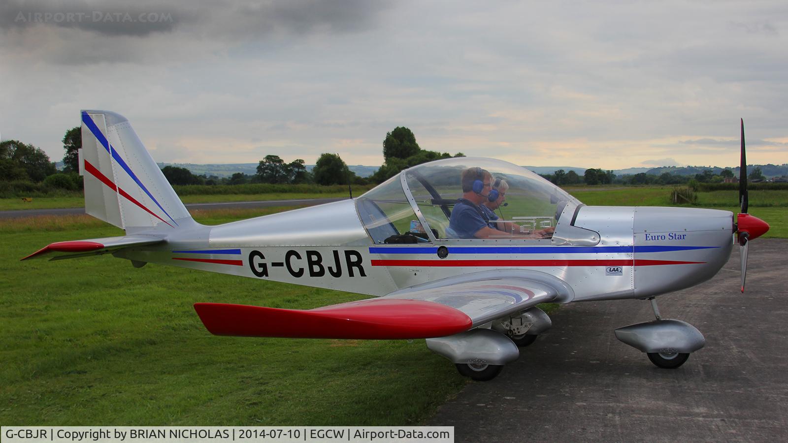G-CBJR, 2002 Evektor-Aerotechnik EV-97 Eurostar C/N PFA 315-13845, Evening fly in.