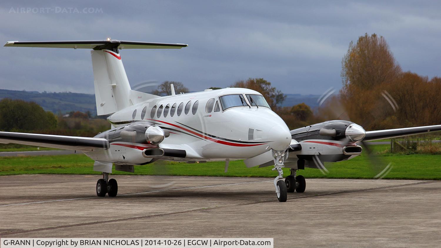 G-RANN, 2013 Beech B300 King Air King Air C/N FL-899, Business trip.