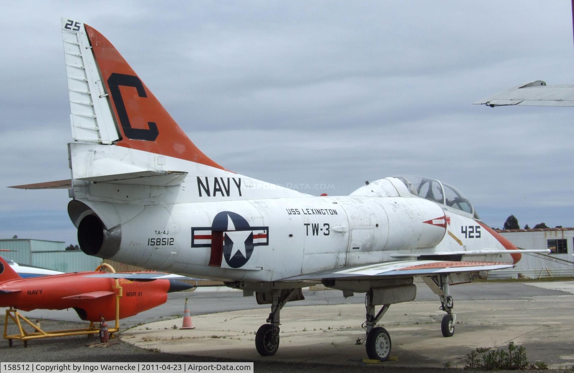 158512, Douglas TA-4J Skyhawk C/N 14317, Douglas TA-4J Skyhawk at the Estrella Warbirds Museum, Paso Robles CA