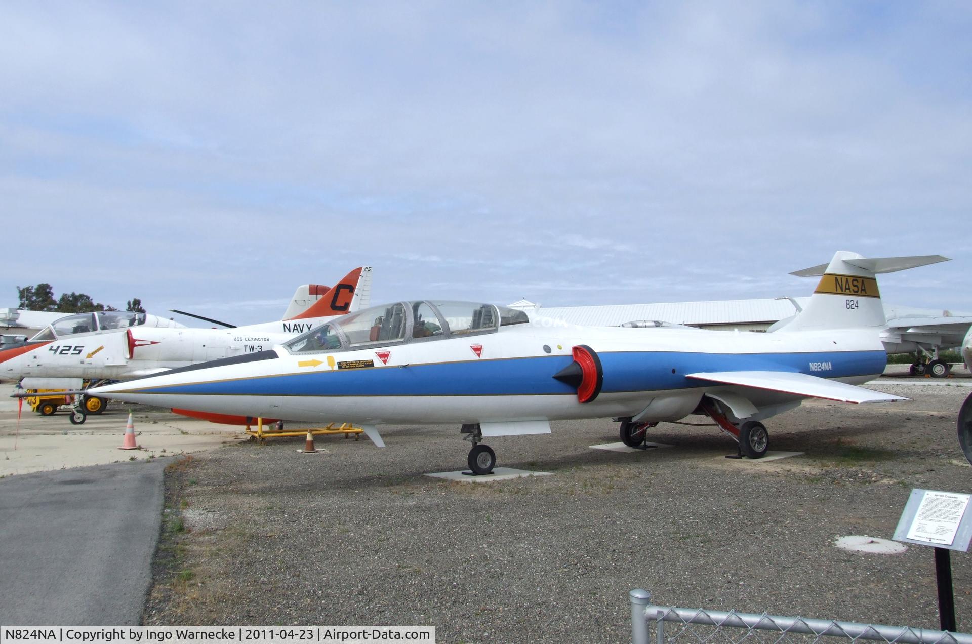 N824NA, 1961 Lockheed TF-104G Starfighter C/N 583D-5735, Lockheed TF-104G Starfighter at the Estrella Warbirds Museum, Paso Robles CA