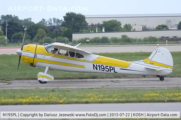 N195PL, 1948 Cessna 190 C/N 7262, Cessna 195 Businessliner  C/N 7262, N195PL