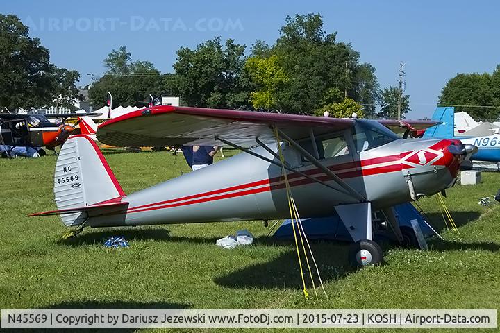 N45569, 1946 Luscombe 8A C/N 2096, Luscombe 8A Luscome Master  C/N 2096, N45569
