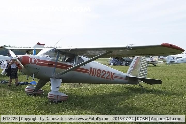 N1822K, 1946 Luscombe 8E Silvaire C/N 4549, Luscombe 8E Silvaire  C/N 4549, N1822K