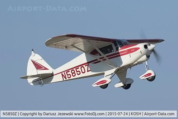 N5850Z, 1963 Piper PA-22-108 Colt Colt C/N 22-9705, Piper PA-22-108 Tri-Pacer  C/N 22-9705, N5850Z