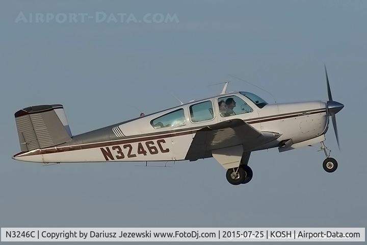 N3246C, 1954 Beech E35 C/N D-3911, Beech E35 Bonanza  C/N D-3911, N3246C