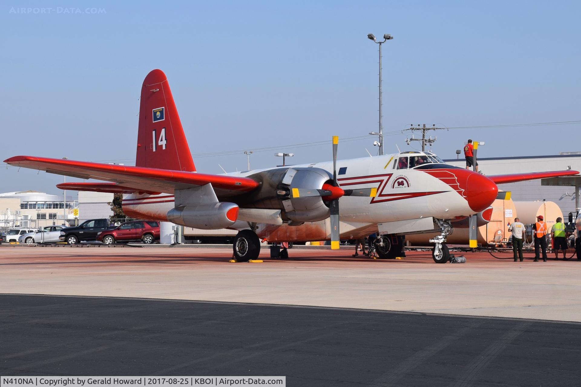N410NA, 1954 Lockheed P2V-5F Neptune C/N 426-5363, Tanker 14 parked on the NIFC ramp.