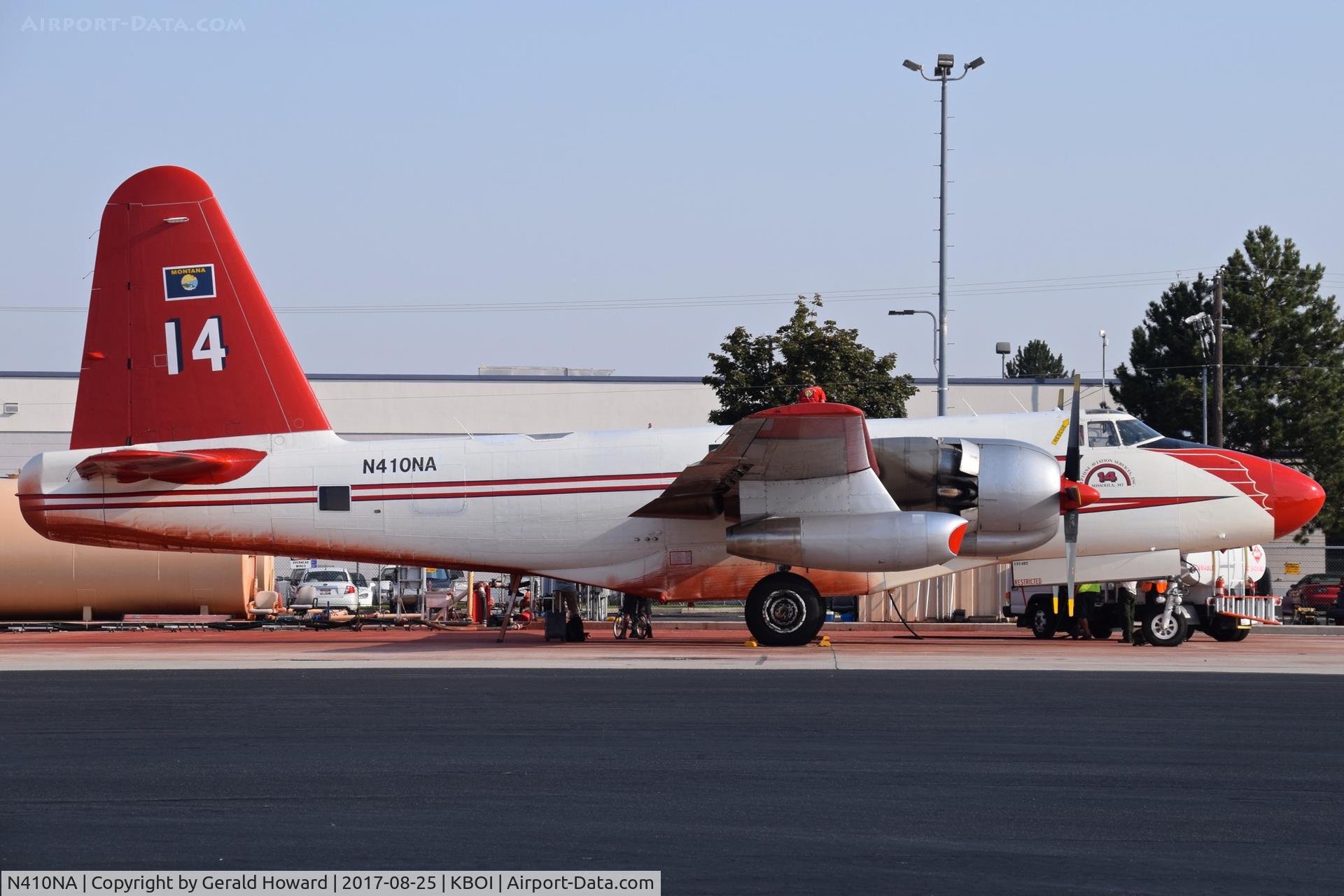 N410NA, 1954 Lockheed P2V-5F Neptune C/N 426-5363, Tanker 14 parked on the NIFC ramp.