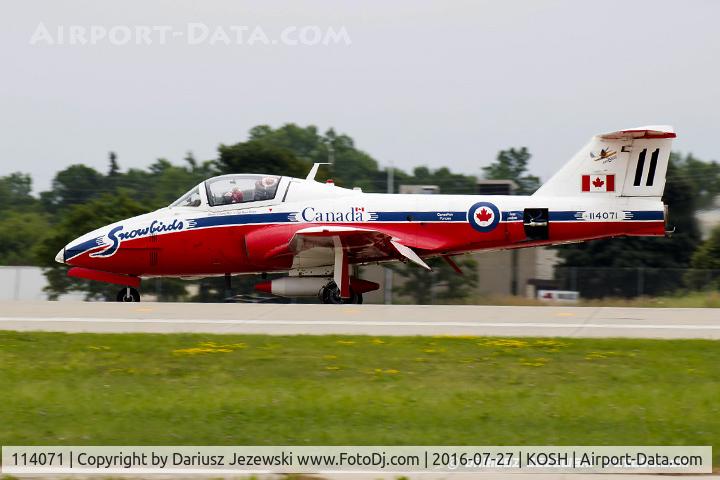 114071, Canadair CT-114 Tutor C/N 1171, CAF CT-114 Tutor 114071 C/N 1071 from Snowbirds Demo Team 15 Wing CFB Moose Jaw, SK