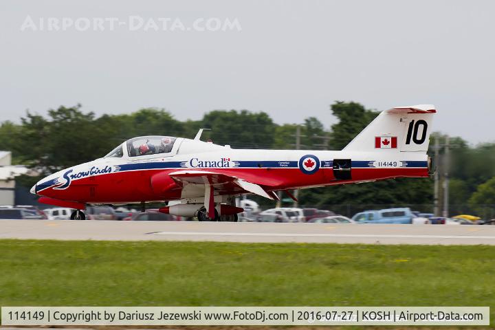 114149, Canadair CT-114 Tutor C/N 1149, CAF CT-114 Tutor 114149 C/N 1149 from Snowbirds Demo Team 15 Wing CFB Moose Jaw, SK