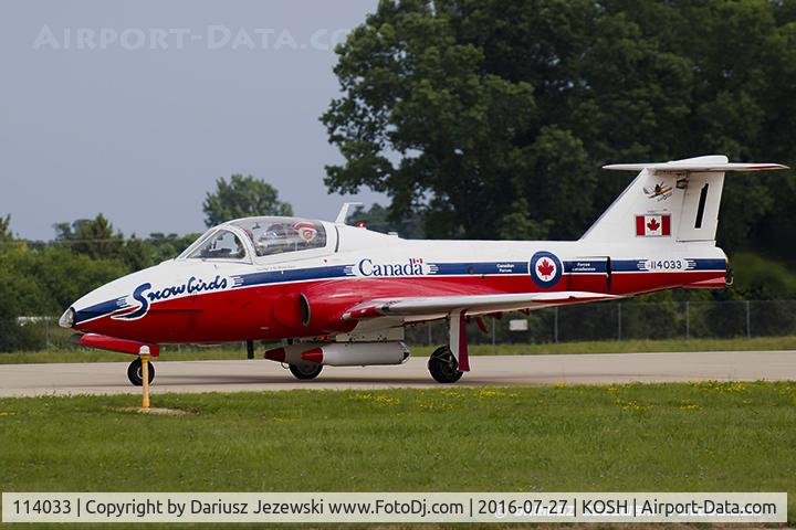 114033, Canadair CT-114 Tutor C/N 1033, CAF CT-114 Tutor 114033 C/N 1033 from Snowbirds Demo Team 15 Wing CFB Moose Jaw, SK