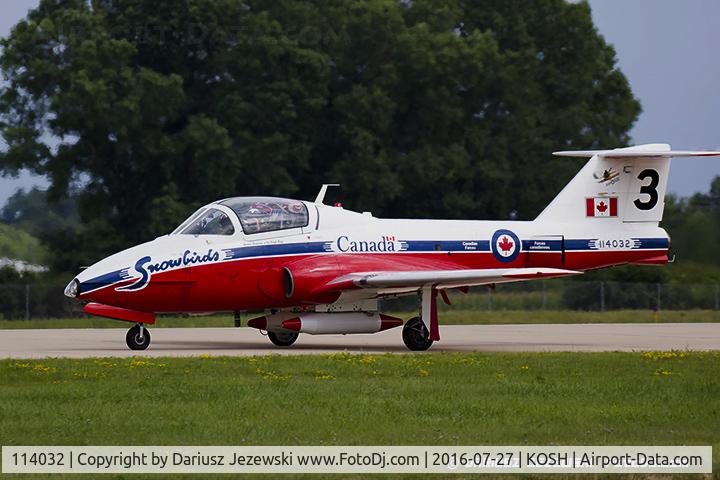 114032, Canadair CT-114 Tutor C/N 1034, CAF CT-114 Tutor 114032 C/N 1032 from Snowbirds Demo Team 15 Wing CFB Moose Jaw, SK
