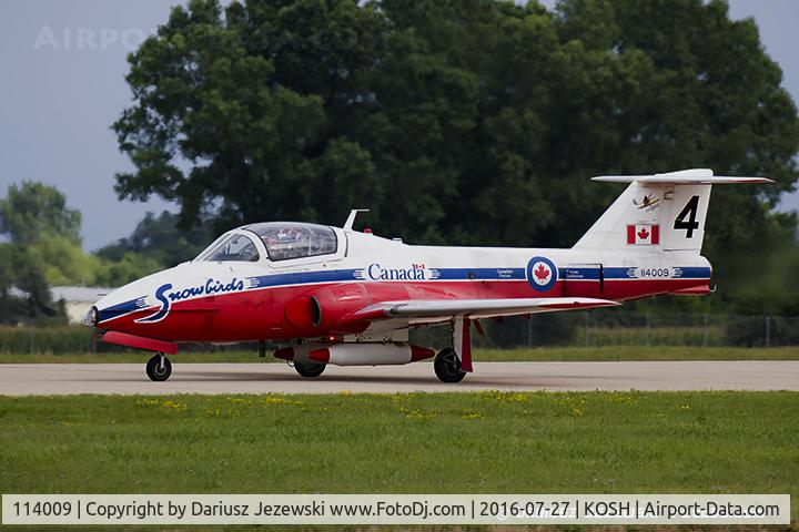 114009, Canadair CT-114 Tutor C/N 1009, CAF CT-114 Tutor 114009 C/N 1009 from Snowbirds Demo Team 15 Wing CFB Moose Jaw, SK