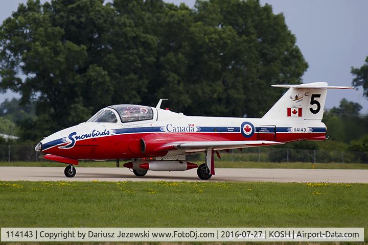 114143, Canadair CT-114 Tutor C/N 1143, CAF CT-114 Tutor 114143 C/N 1143 from Snowbirds Demo Team 15 Wing CFB Moose Jaw, SK