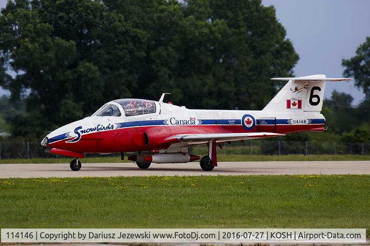114146, Canadair CT-114 Tutor C/N 1146, CAF CT-114 Tutor 114146 C/N 1146 from Snowbirds Demo Team 15 Wing CFB Moose Jaw, SK