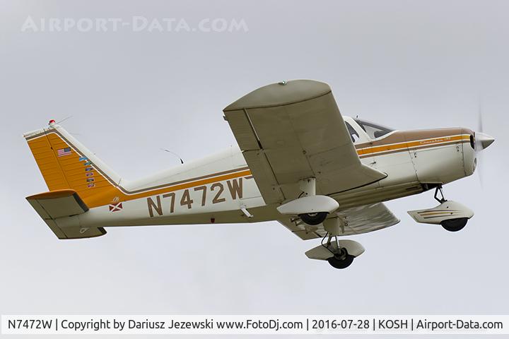 N7472W, 1963 Piper PA-28-180 Cherokee C/N 28-1377, Piper PA-28-180 Cherokee  C/N 28-1377, N7472W