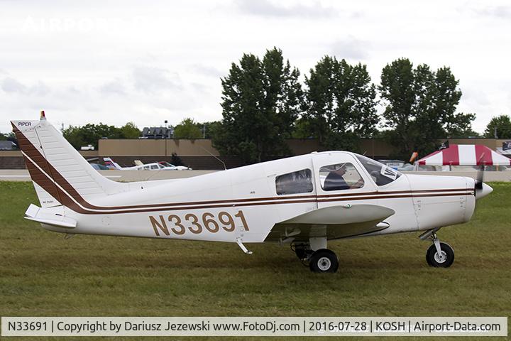 N33691, 1975 Piper PA-28-140 Cherokee Cruiser C/N 28-7525227, Piper PA-28-140 Cherokee Cruiser  C/N 28-7525227, N33691