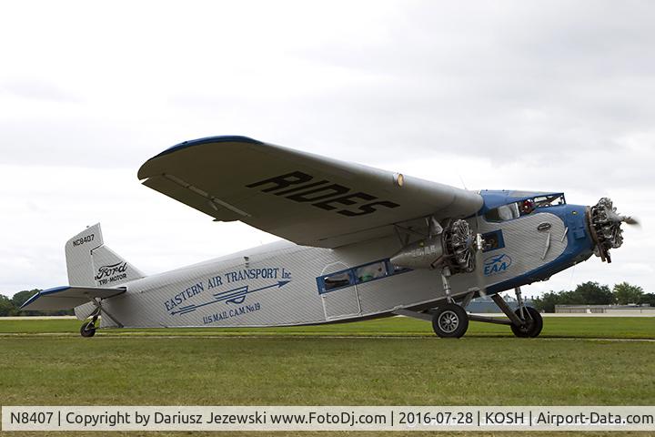 N8407, 1929 Ford 4-AT-E Tri-Motor C/N 69, Ford 4-AT-E Trimotor  C/N 69, NC8407