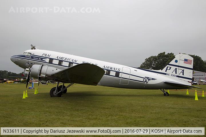 N33611, 1945 Douglas DC-3C (C-47B-50-DK) C/N 34378, Douglas DC-3C  C/N 34378, NC33611
