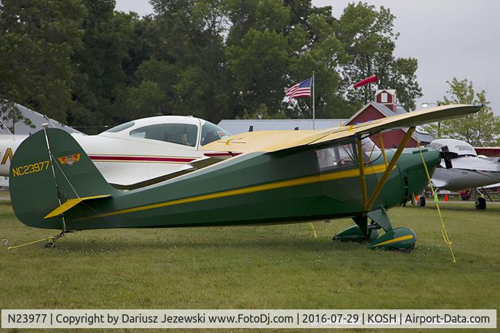 N23977, 1939 Aeronca 65-C C/N C-6369, Aeronca 65-C Super Chief  C/N C-6369, NC23977