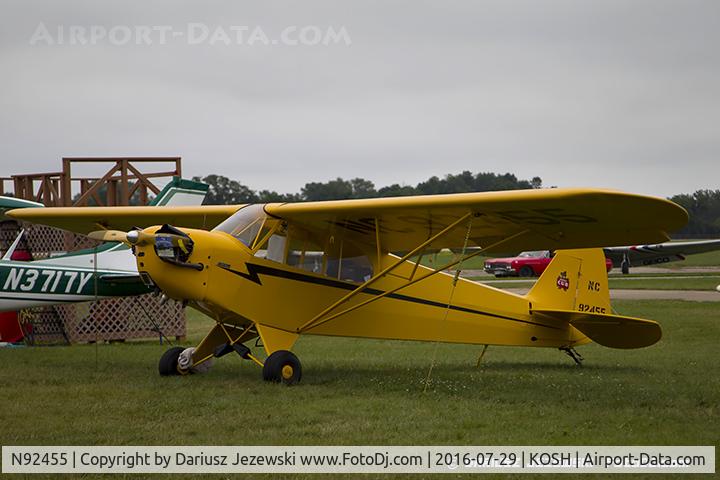 N92455, 1946 Piper J3C-65 Cub C/N 16925, Piper J3C-65 Cub  C/N 16925, NC92455