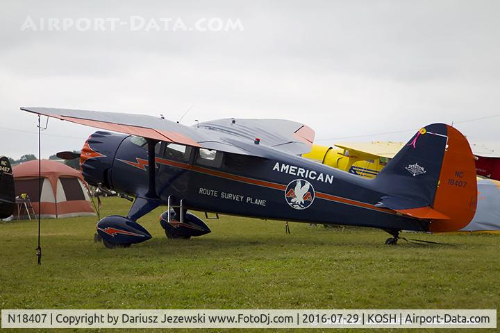 N18407, 1937 Stinson SR-9C Reliant C/N 5313, Stinson SR-9C Reliant  C/N 5313, NC18407