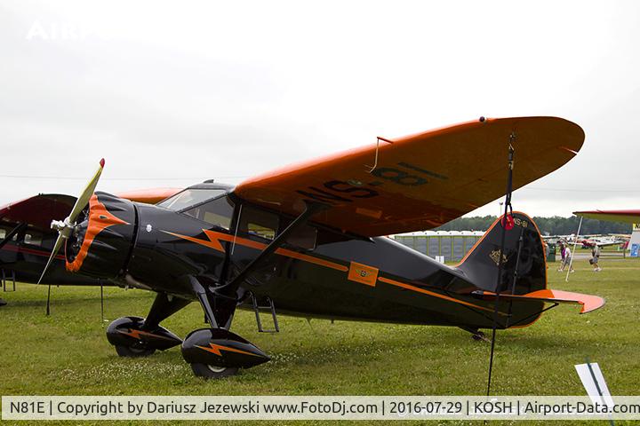 N81E, 1937 Stinson SR-8B Reliant C/N 9815, Stinson SR-8B Reliant  C/N 9815, N81E