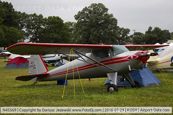 N45569, 1946 Luscombe 8A C/N 2096, Luscombe 8A Luscome Master  C/N 2096, N45569