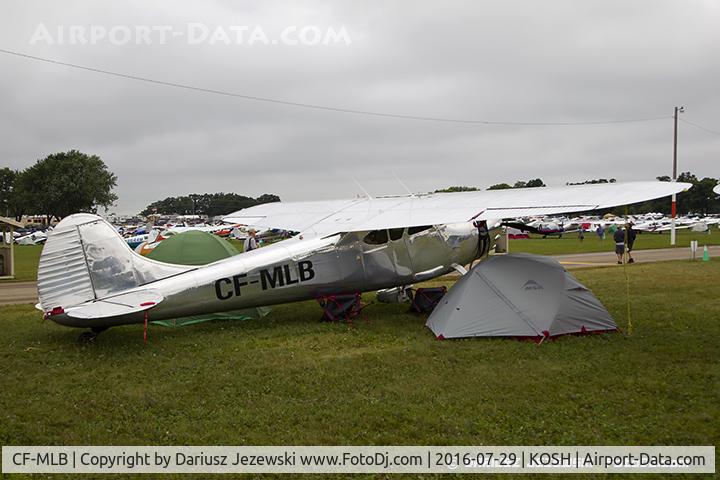 CF-MLB, 1951 Cessna 195 C/N 7675, Cessna 195 Businessliner   C/N 7675, CF-MLB