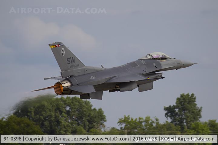 91-0398, 1993 General Dynamics F-16C Fighting Falcon C/N CC-86, F-16CJ Fighting Falcon 91-0398 SW from 79th FS 