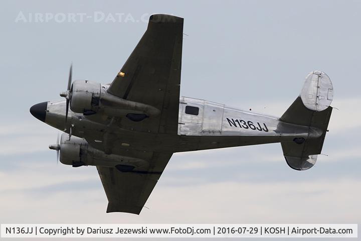 N136JJ, 1957 Beech E18S C/N BA-318, Beech E18S  C/N BA-318, N136JJ