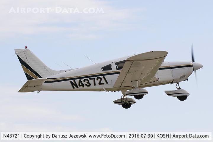 N43721, 1974 Piper PA-28-180 C/N 28-7405215, Piper PA-28-180 Cherokee  C/N 28-7405215, N43721