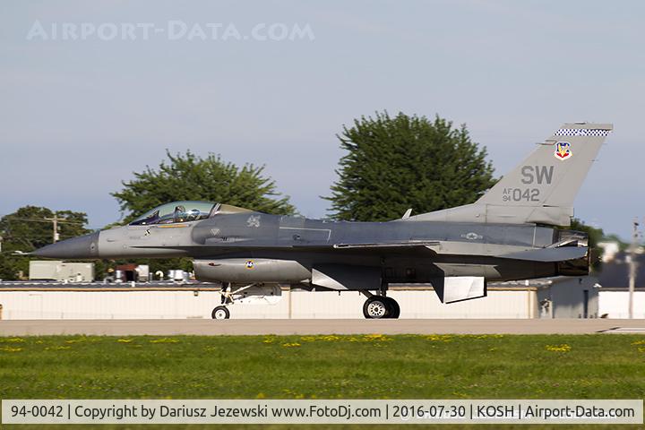94-0042, Lockheed F-16CM Fighting Falcon C/N CC-194, F-16CM Fighting Falcon 94-0042 SW from 55th FS 
